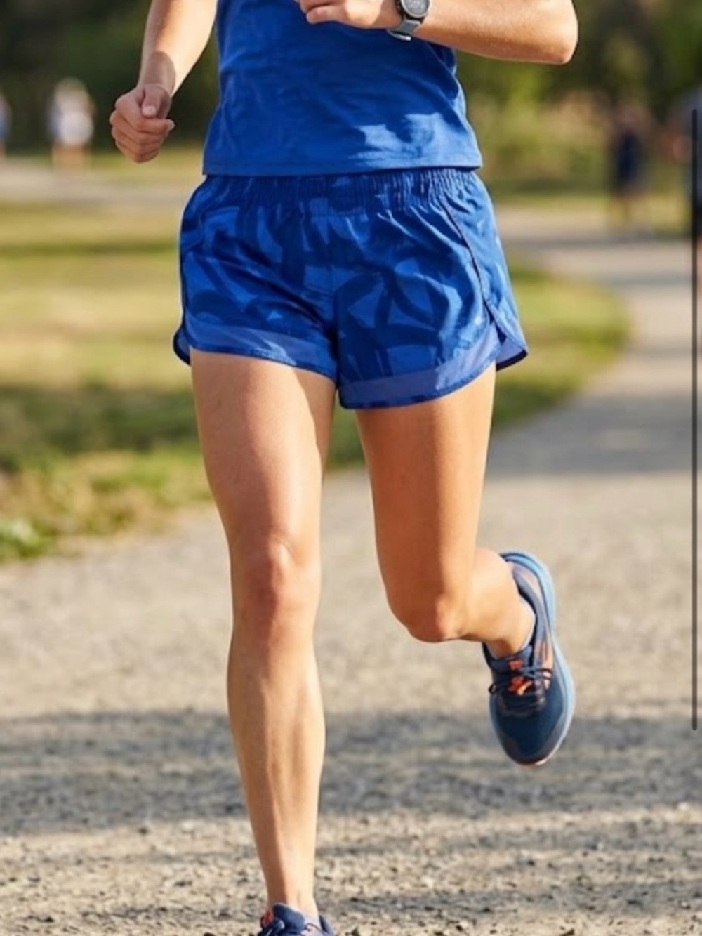 Women’s Blue Running Shorts - Lightweight Athletic Shorts